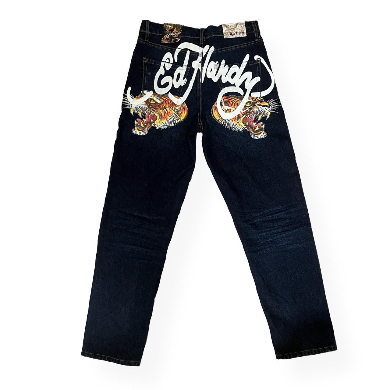 Ed Hardy Tiger Heads Loose Fit Jeans (Men’s Size... - Depop