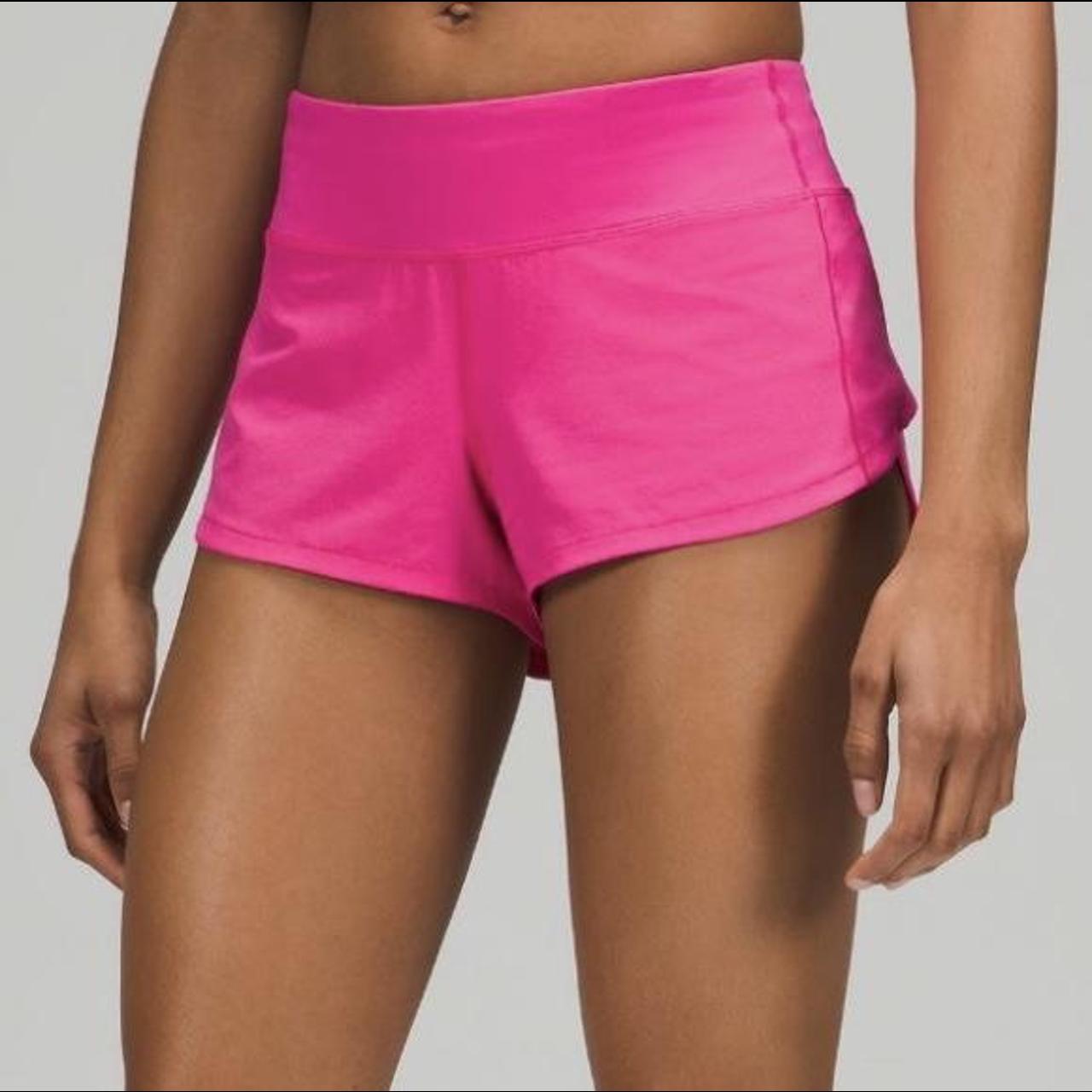 lululemon speed up shorts ! -bright pink (I think - Depop