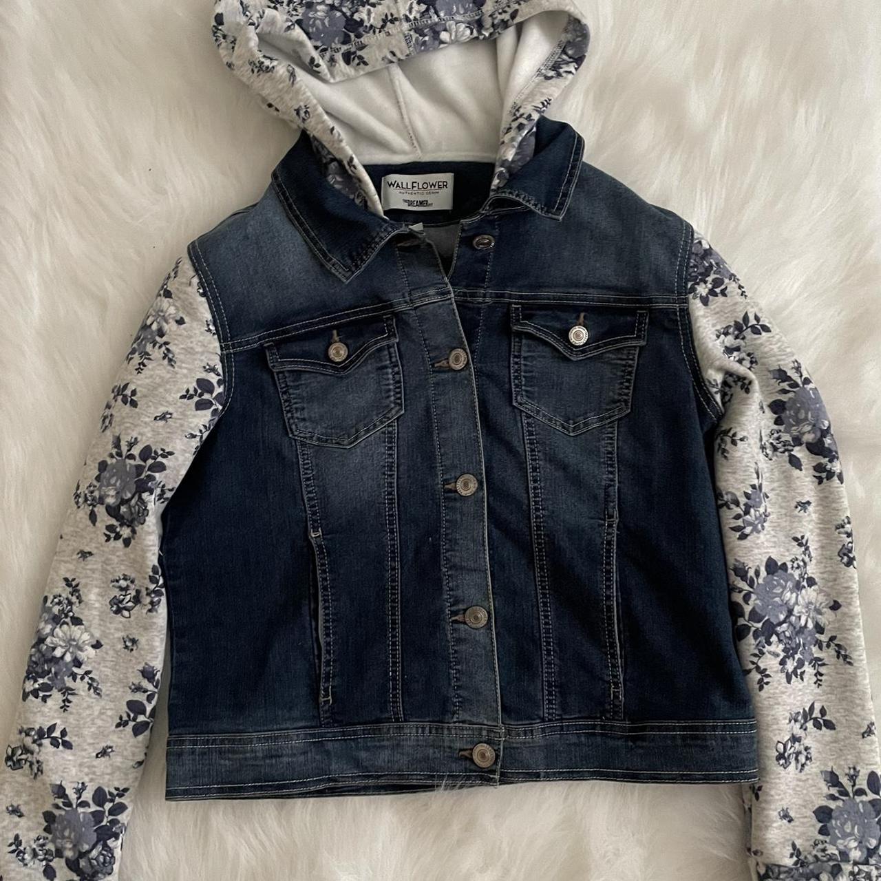 floral jean jacket #jacket #wallflower #jeanjacket… - Depop