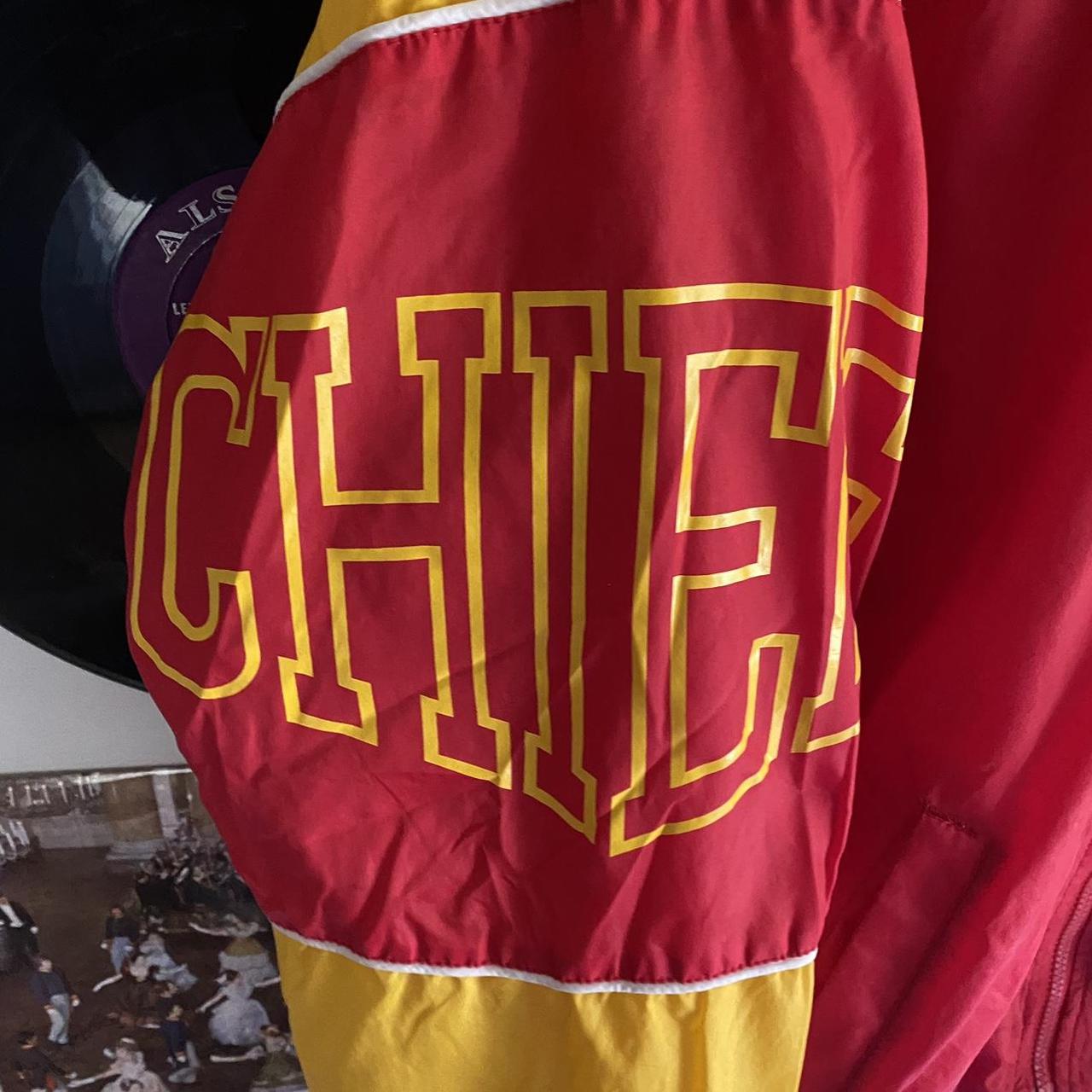 Vintage 90s Kansas City Chiefs Puffer Starter Jacket - Depop