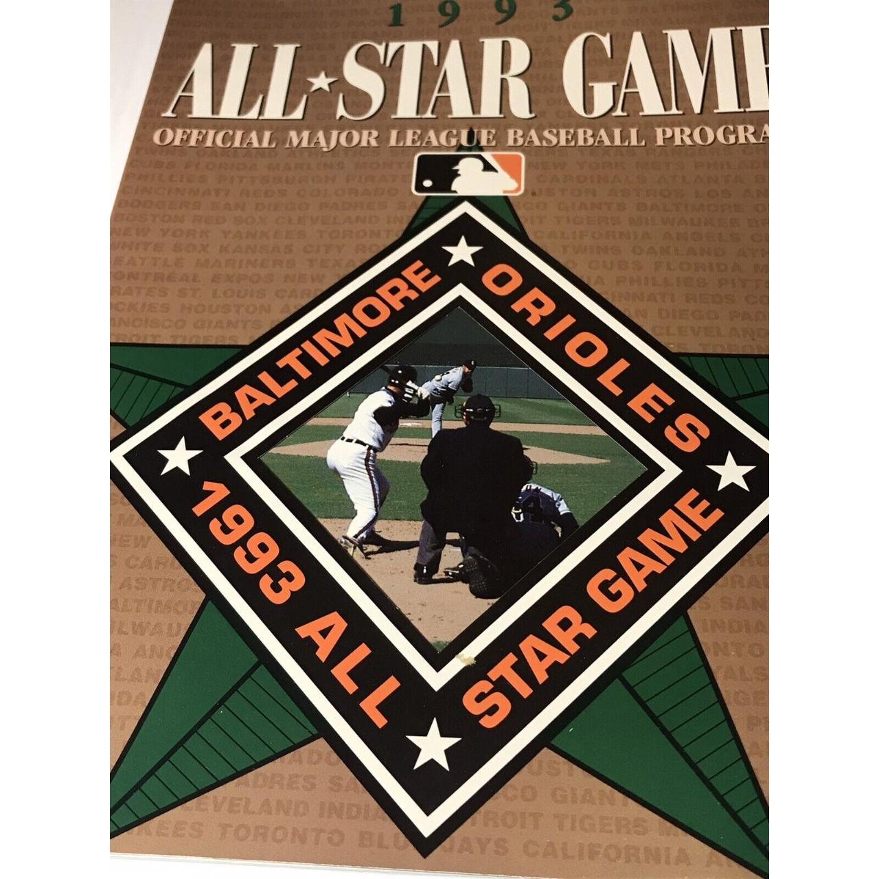 1993 BASEBALL ALL STAR GAME PROGRAM Baltimore... Depop