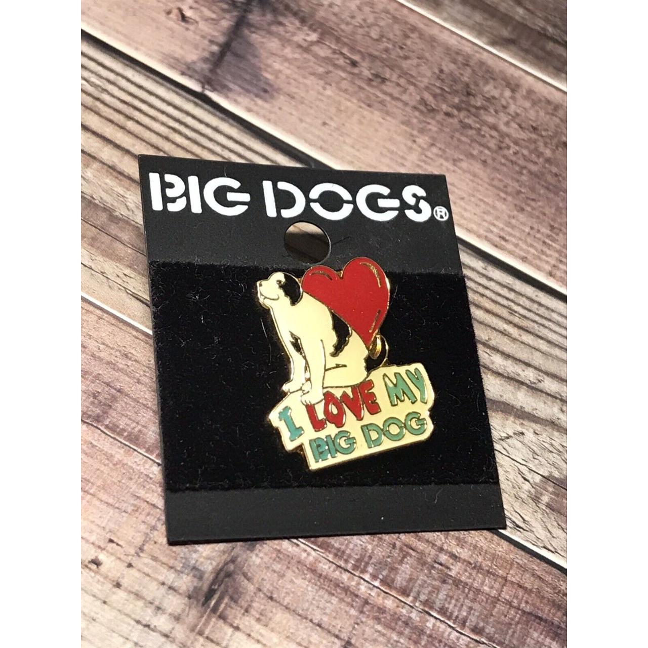 “Big Dog” Brand Enamel Pin “I Love My Big Dog"... Depop