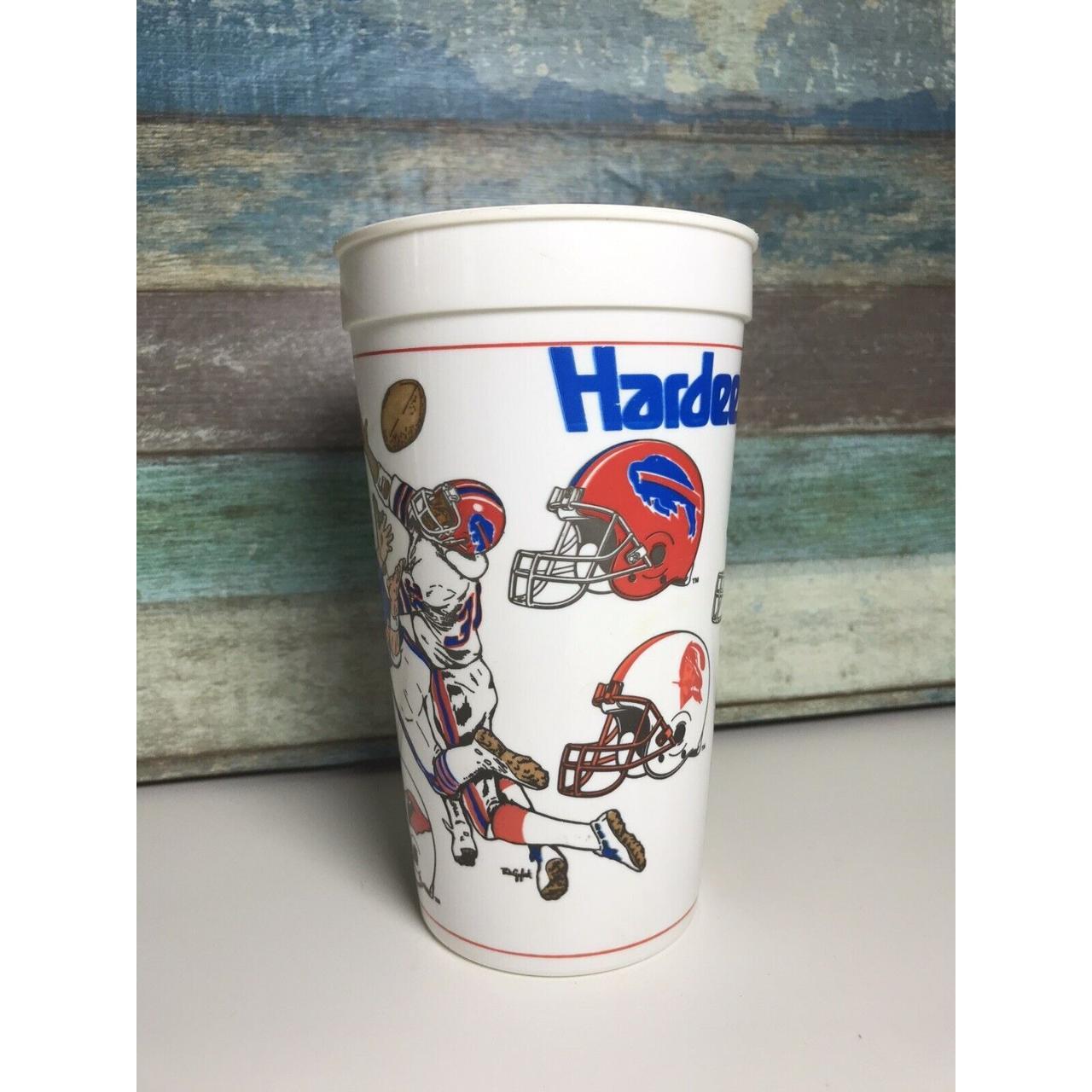 Hardees NFL 1991 Plastic Football Beverage Cup Coca... - Depop