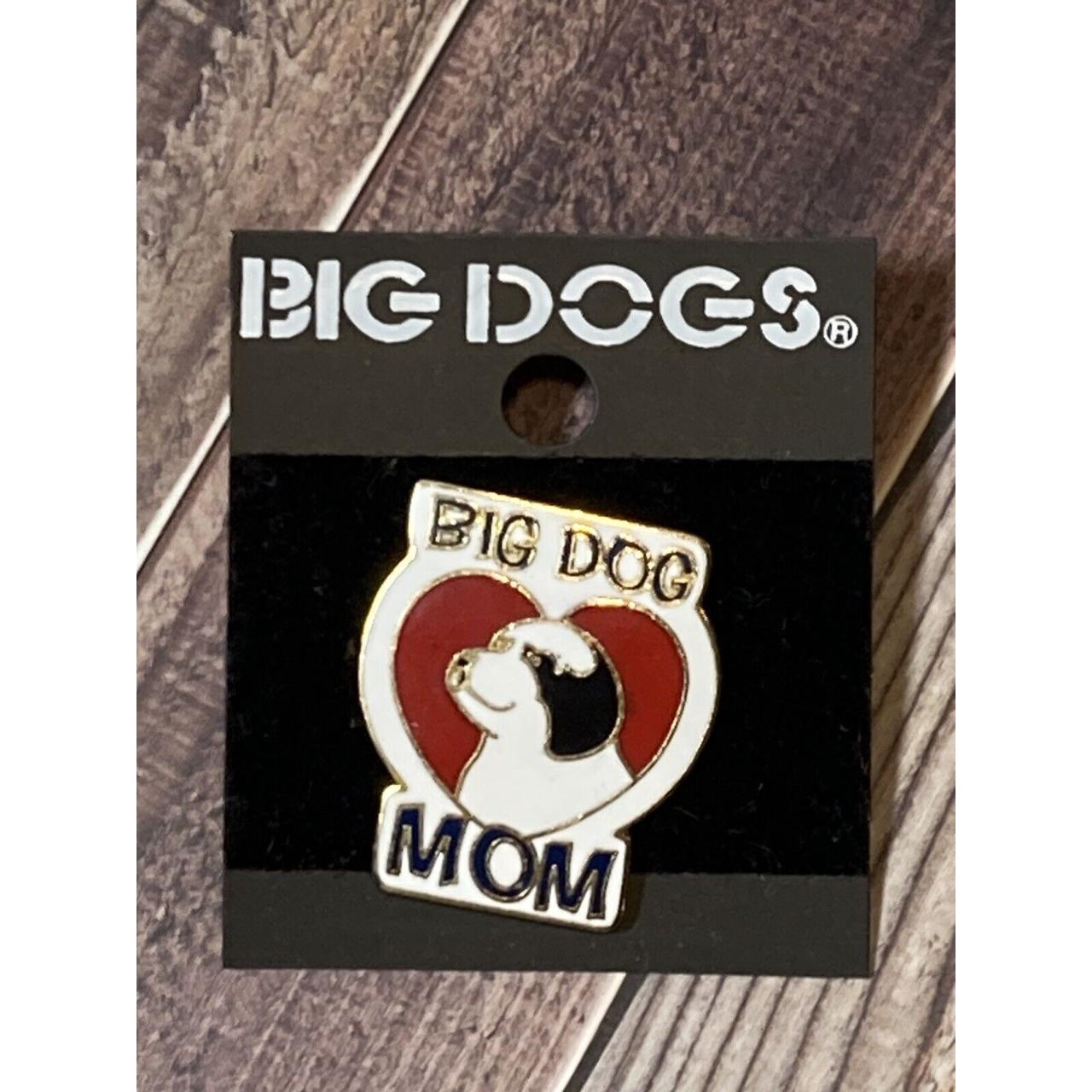 Big Dog Brand Enamel Pin “ Big Dog Mom” Vintage New... Depop