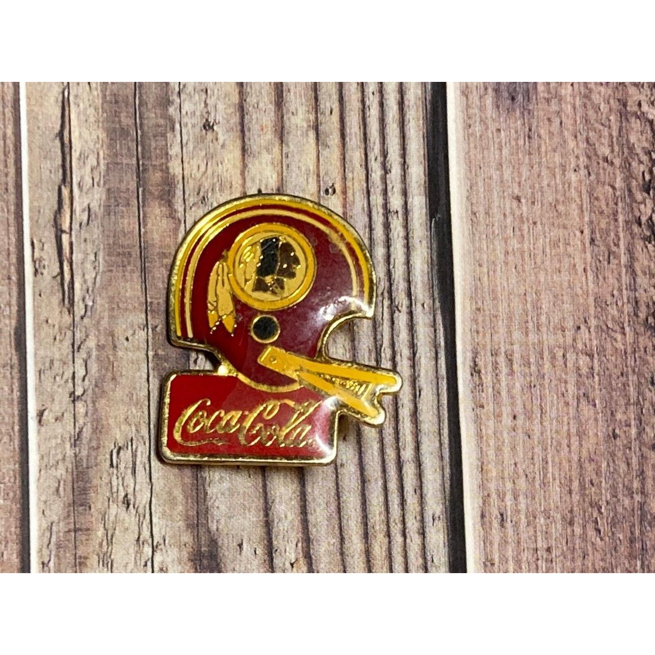 Washington Redskins football helmet pin Coca Cola... - Depop