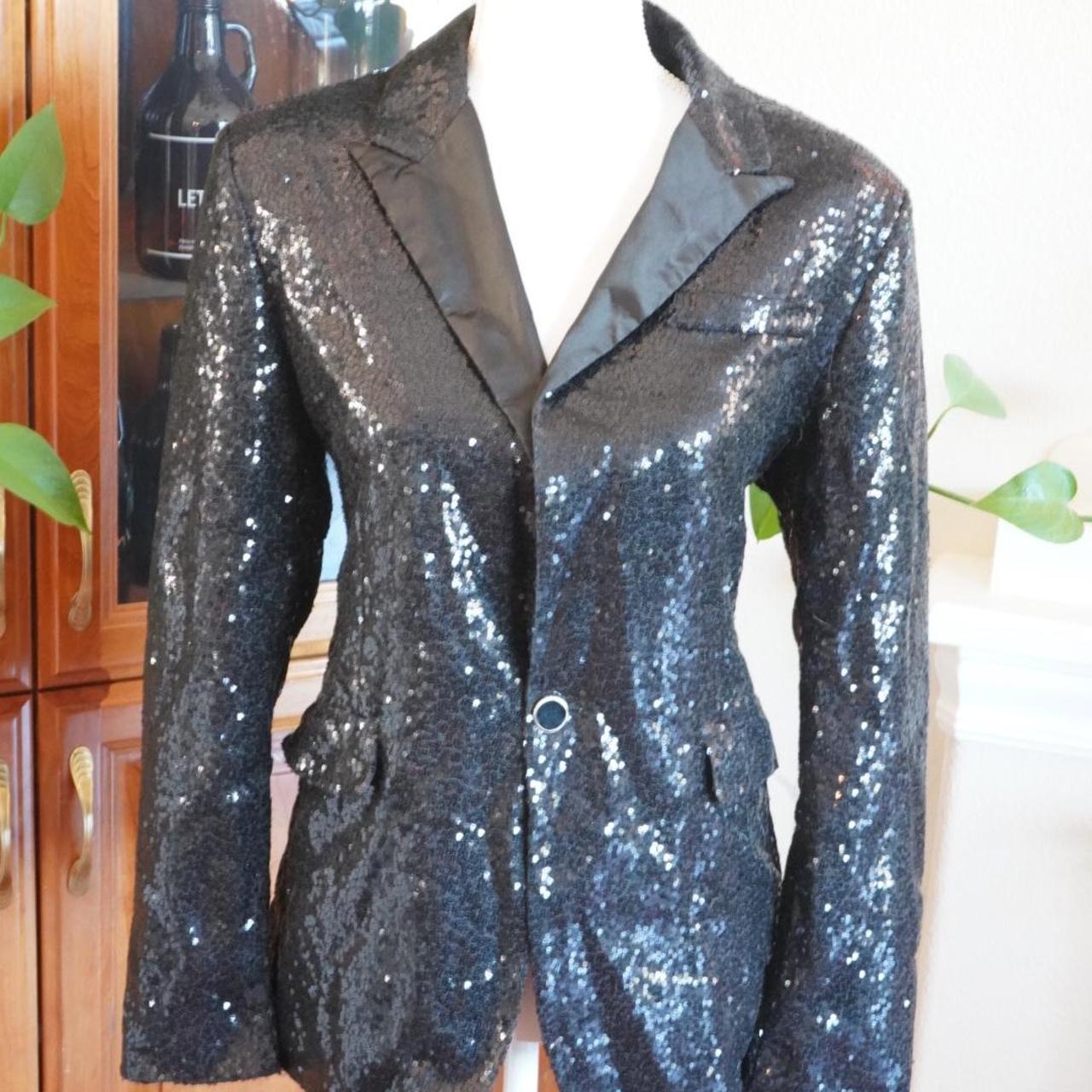 Sparkly suit store jacket womens