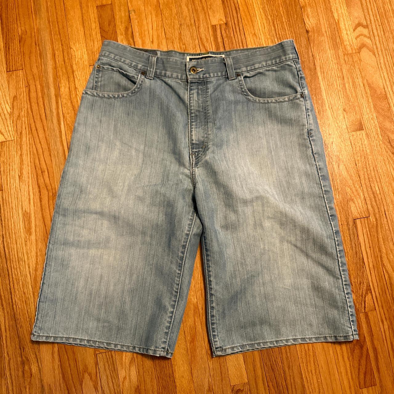 Cute jorts! Too tall for them so they fit weird. - Depop