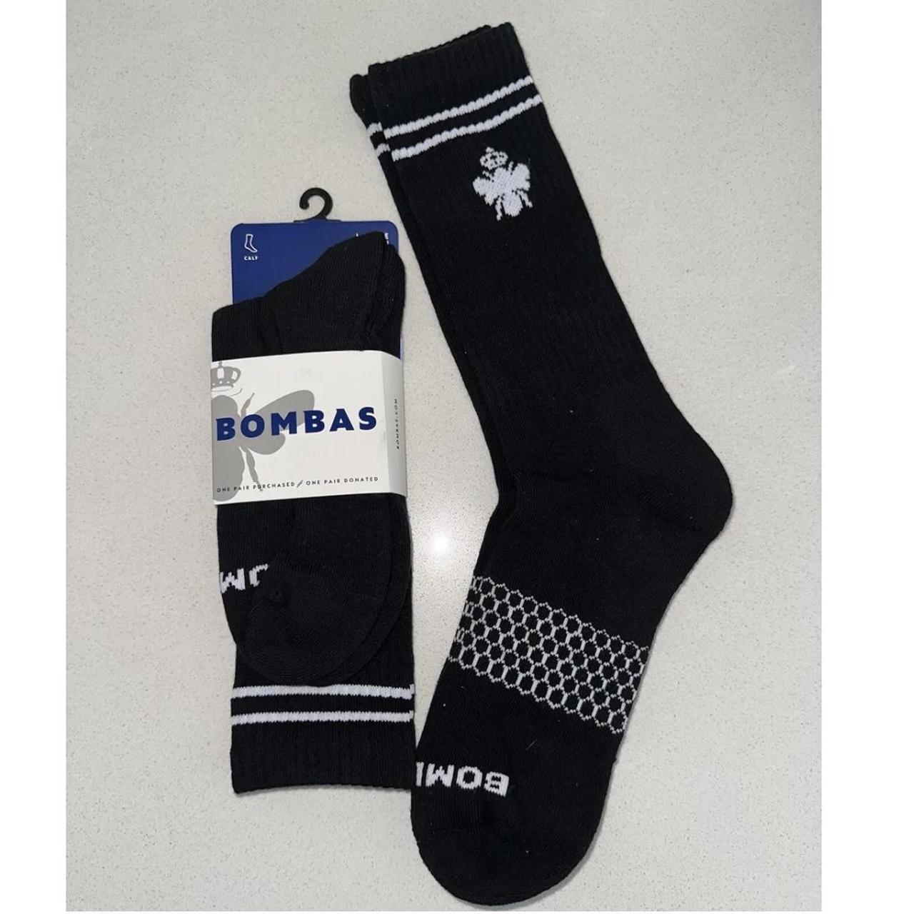 Bombas Men's Black and White Socks (2)