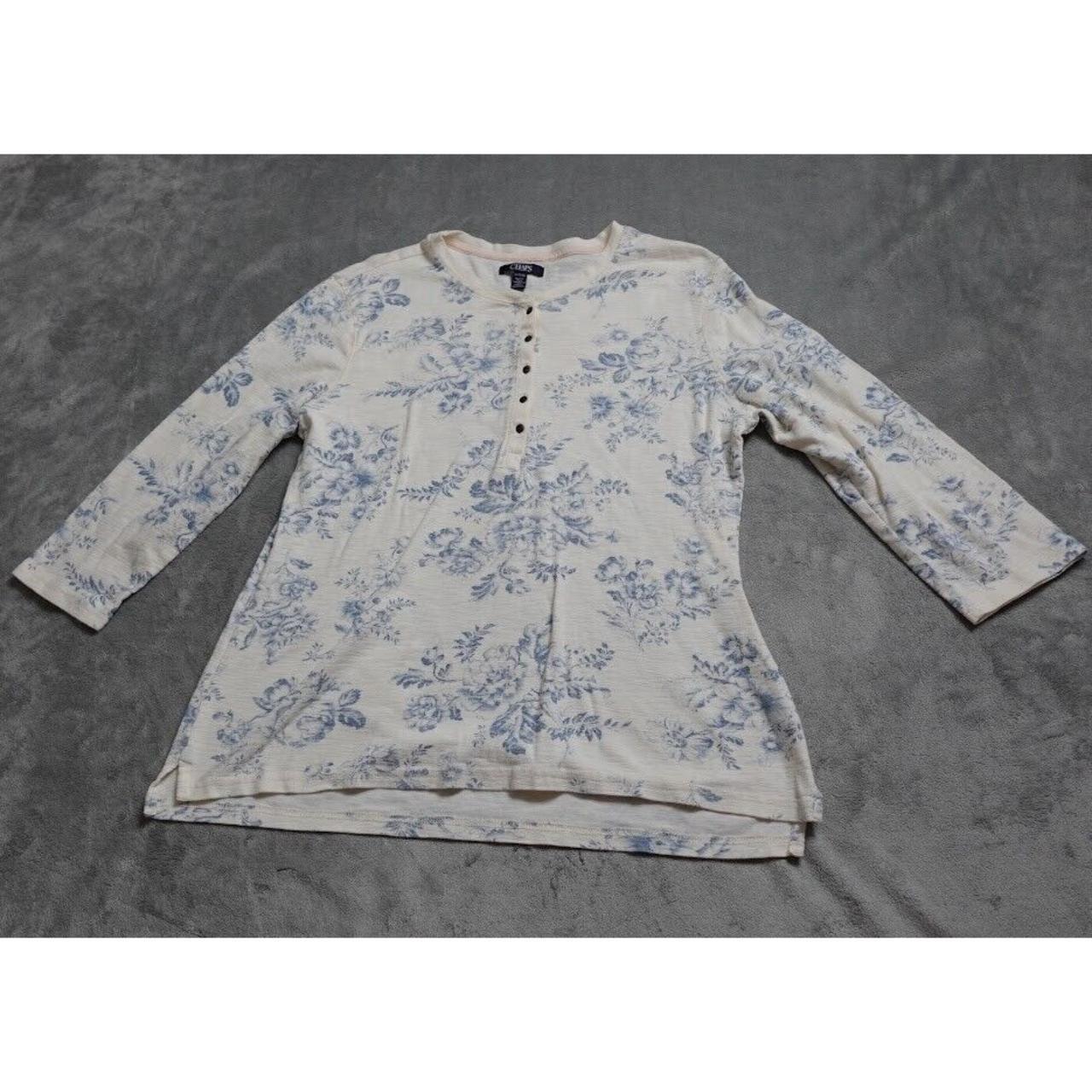 chaps 3 4 sleeve shirts