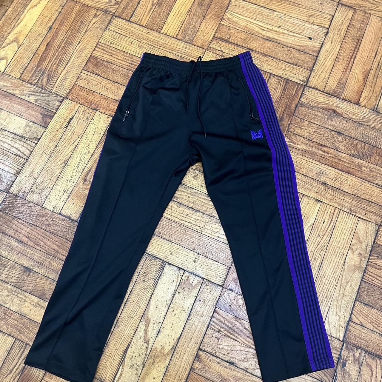 NEEDLES papillon jacquard butterfly track pants in - Depop