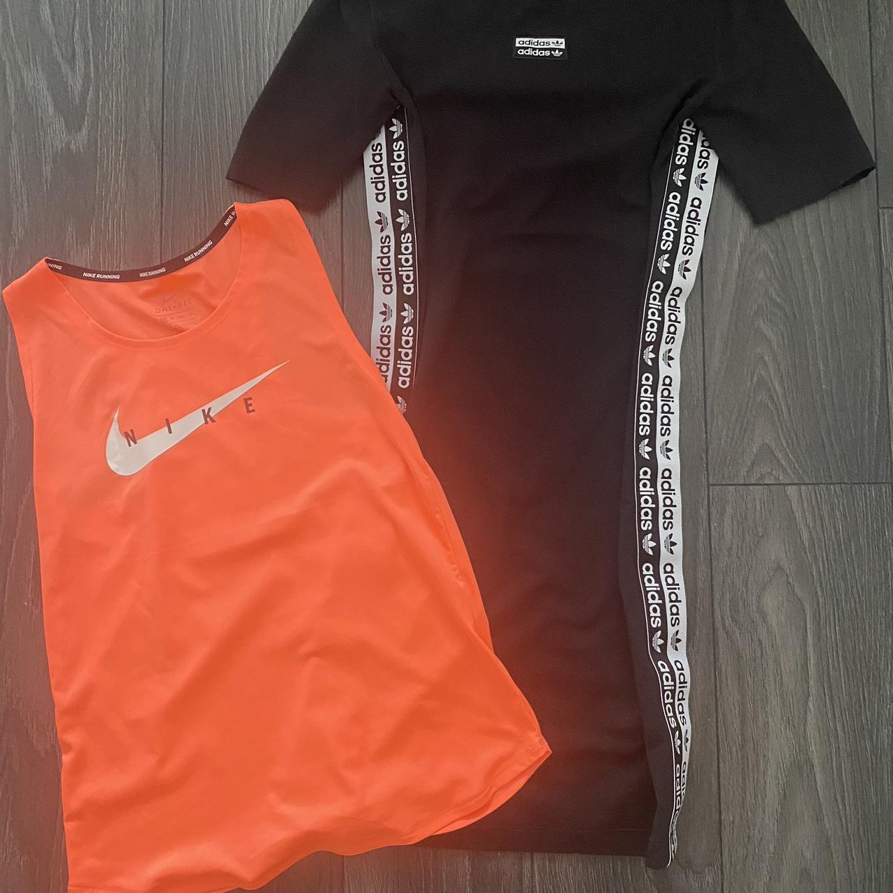 Tight adidas dress and Nike workout top Size 6 for both - Depop