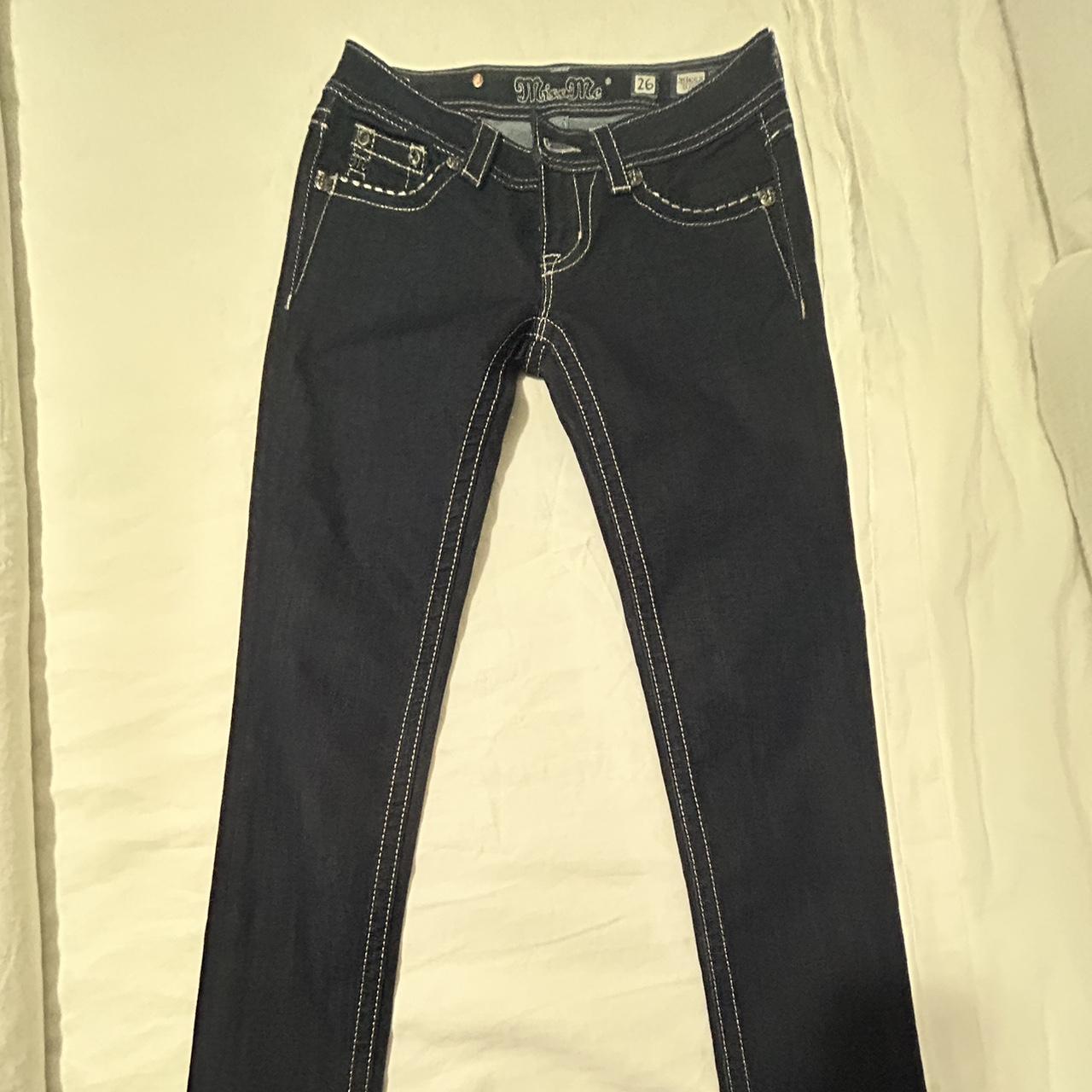 Miss Me Jeans- Straight Skinny 26 (see last photo... - Depop