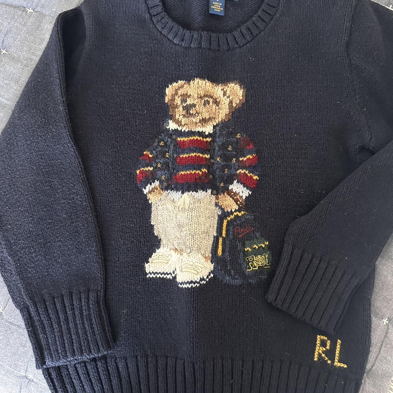 Kids Ralph Lauren teddy jumper Size 5 (age 5)... - Depop