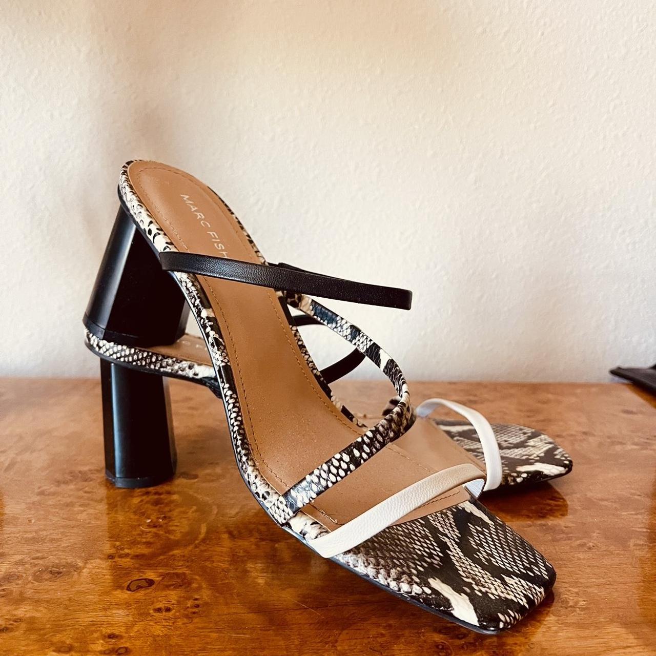 Snake print sale strappy sandals