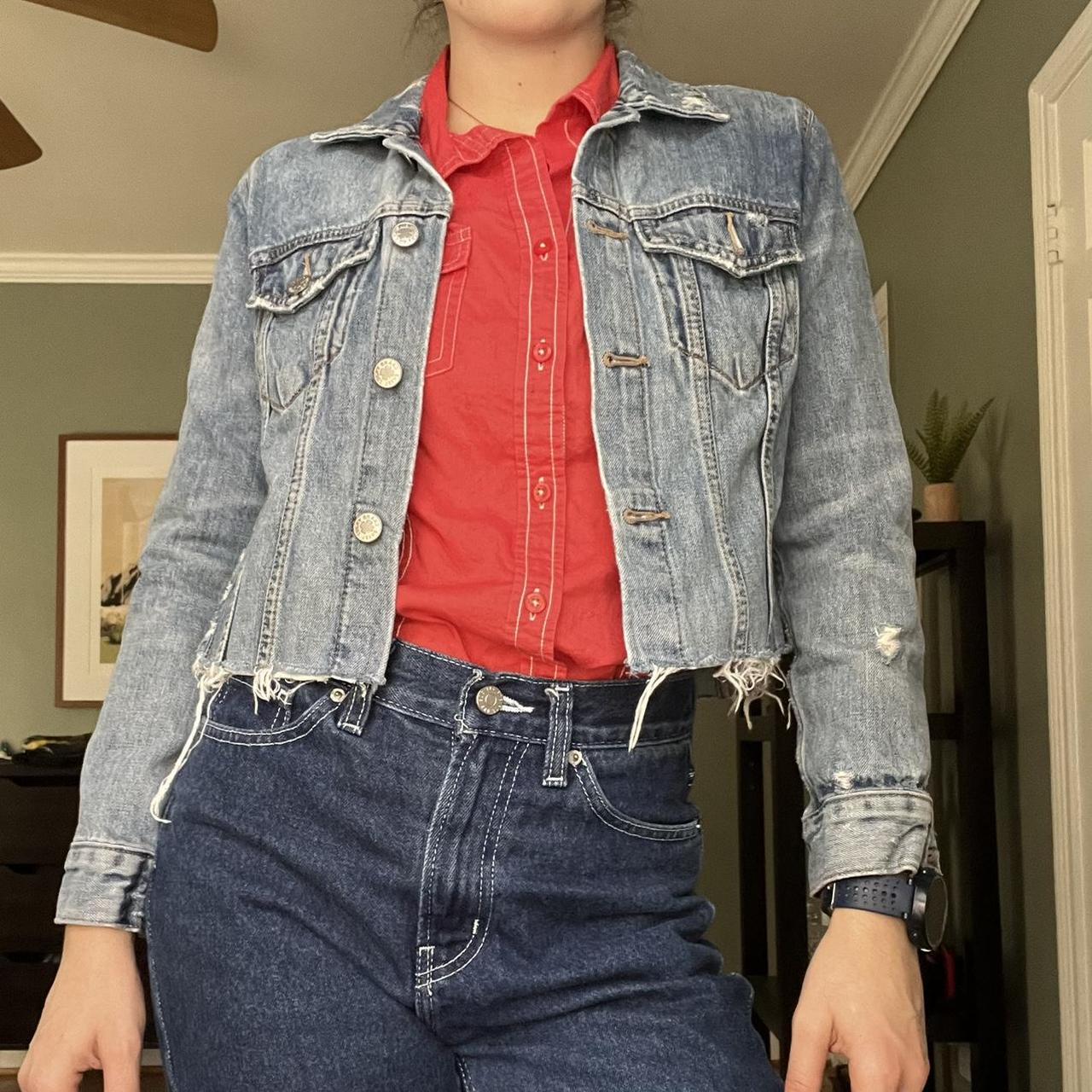 This LUCKY BRAND Denim Blue Jean Jacket is in - Depop