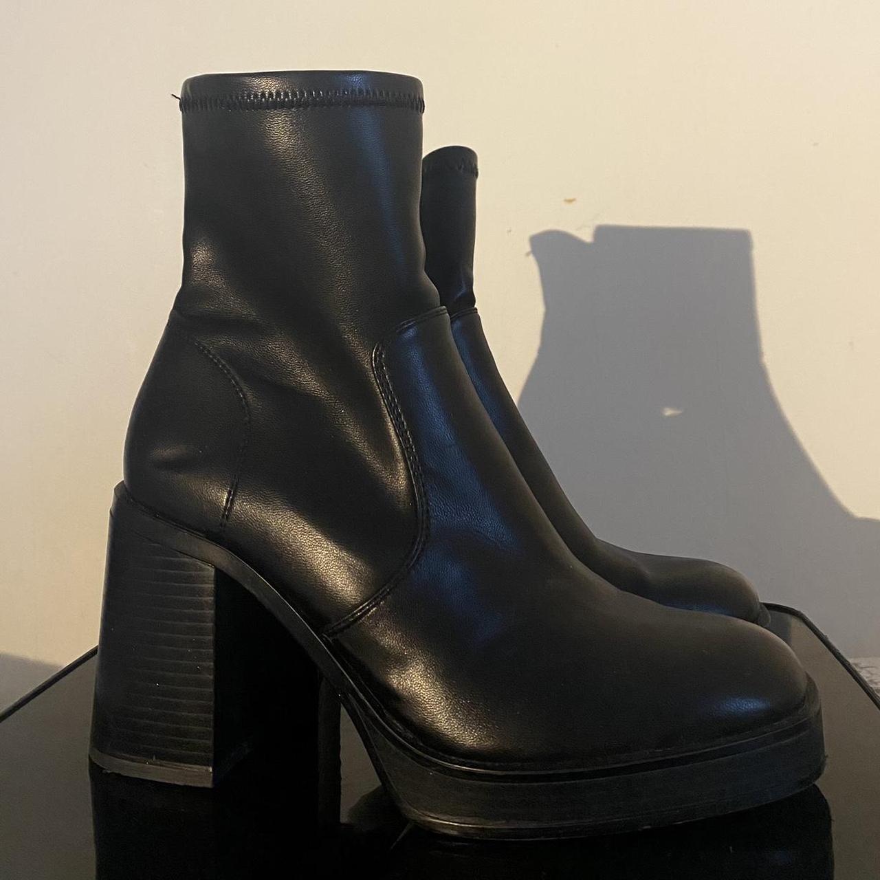 womens chunky ankle boots uk