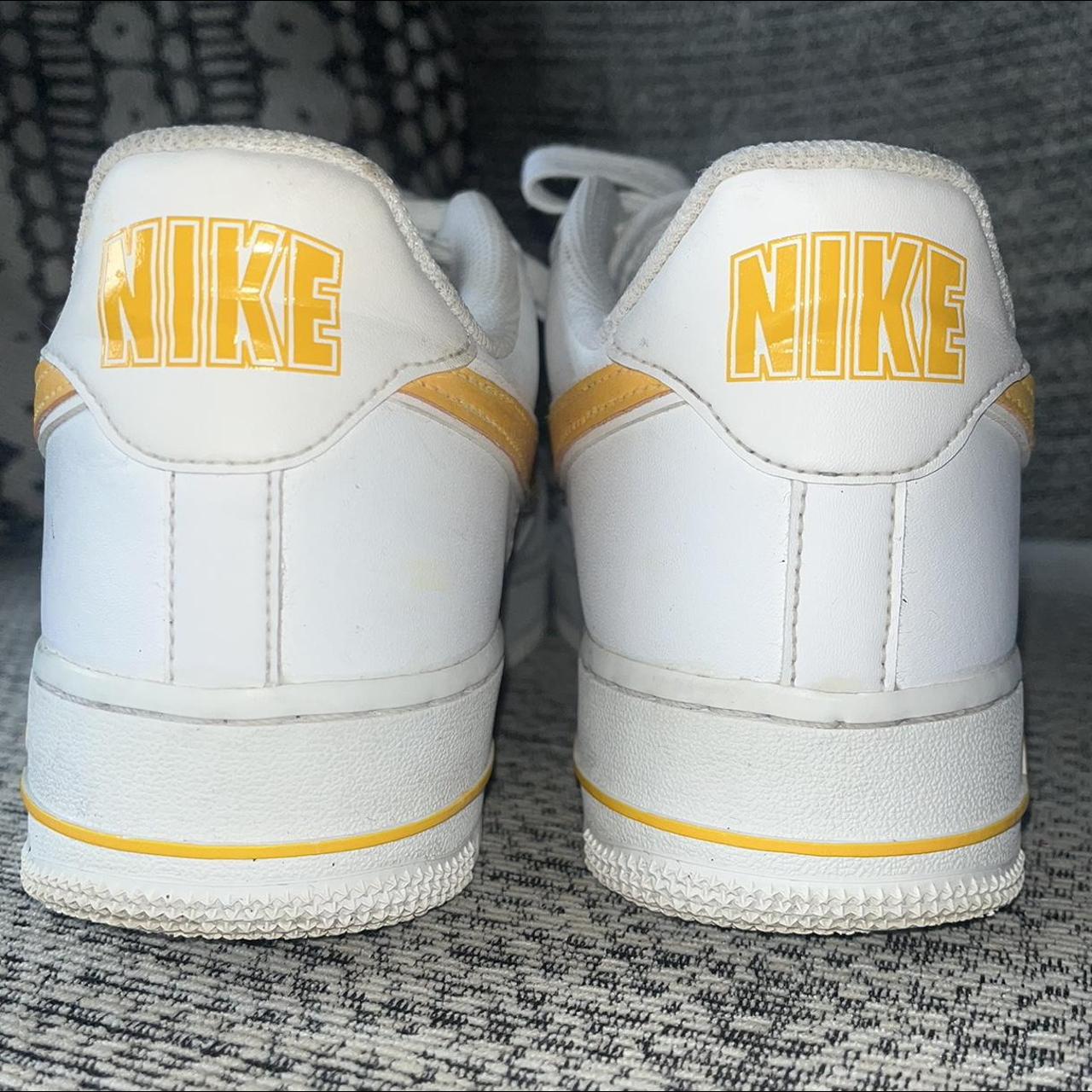 NIKE orange reflective tick airforce 1s good - Depop