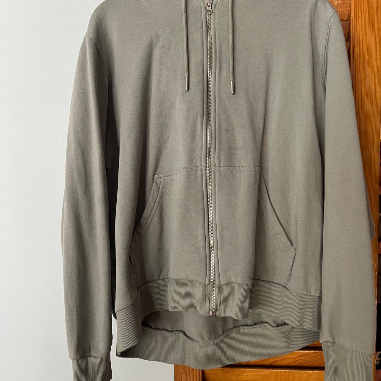 xl sage green zipup jacket. Depop