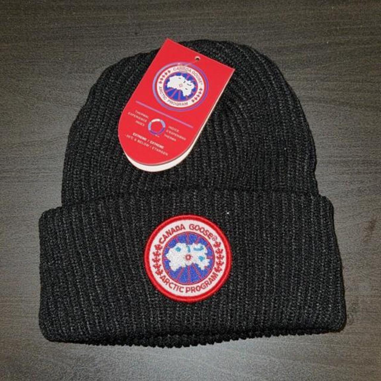Black Canada goose beanie Brand new Comes with tags Depop