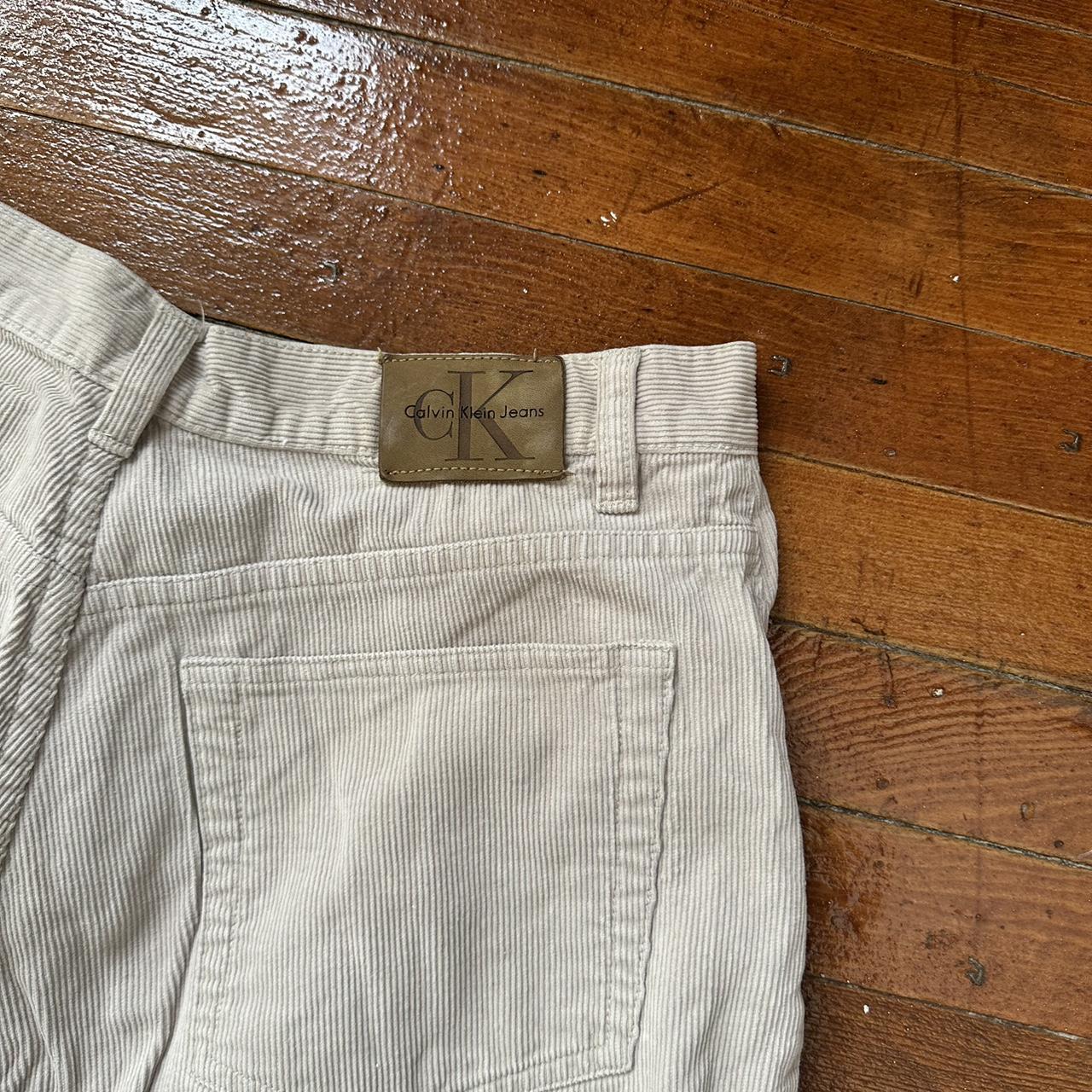Offwhite corduroy vintage Calvin Klein pants No... - Depop