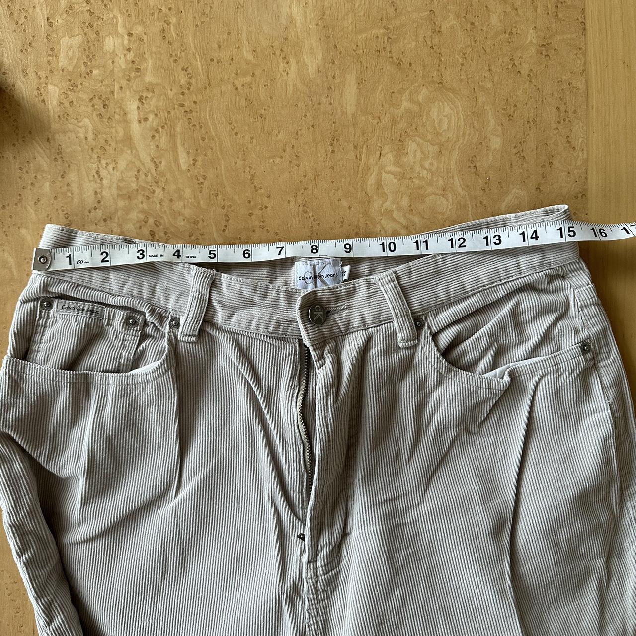 Offwhite corduroy vintage Calvin Klein pants No... - Depop