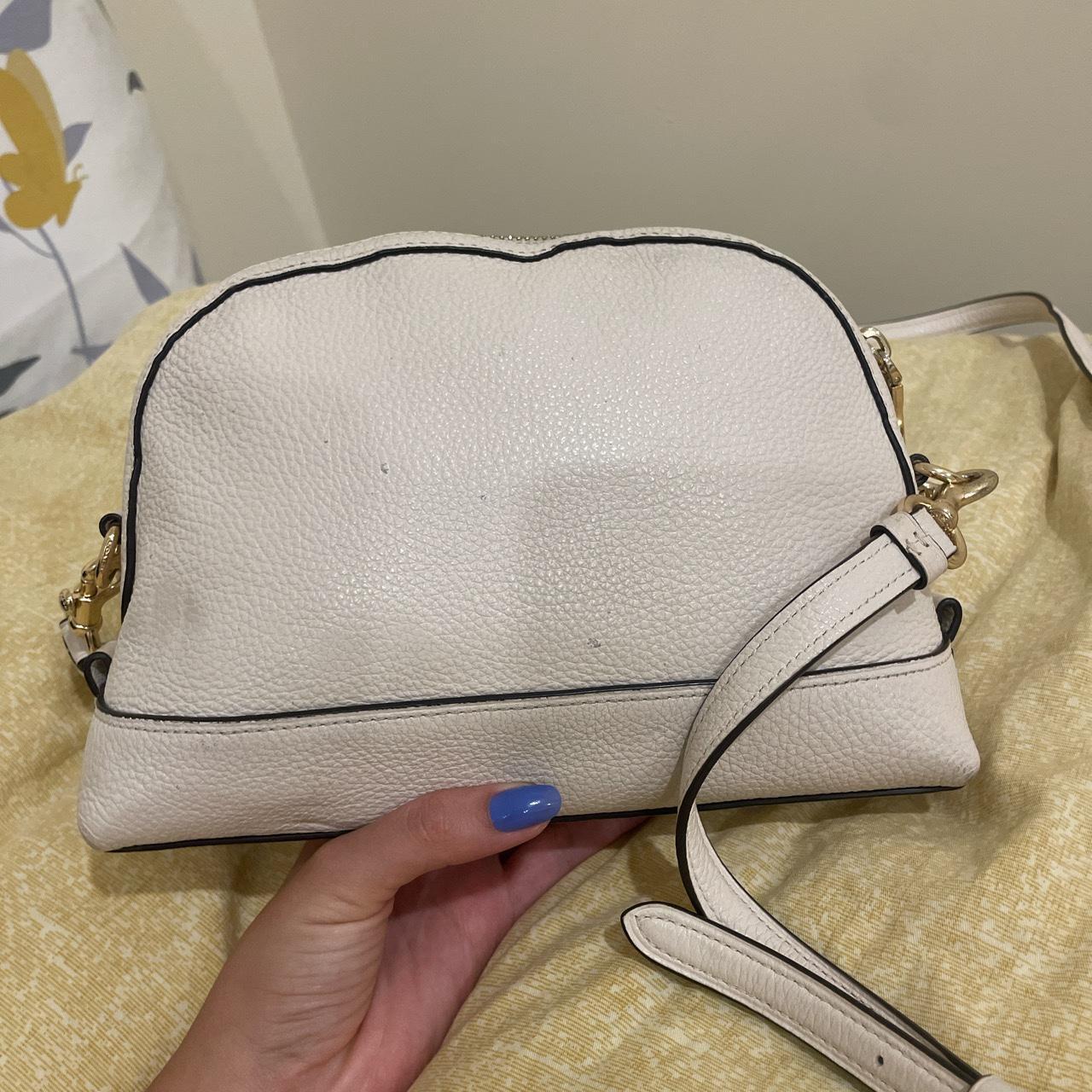 white coach crossbody bag Depop