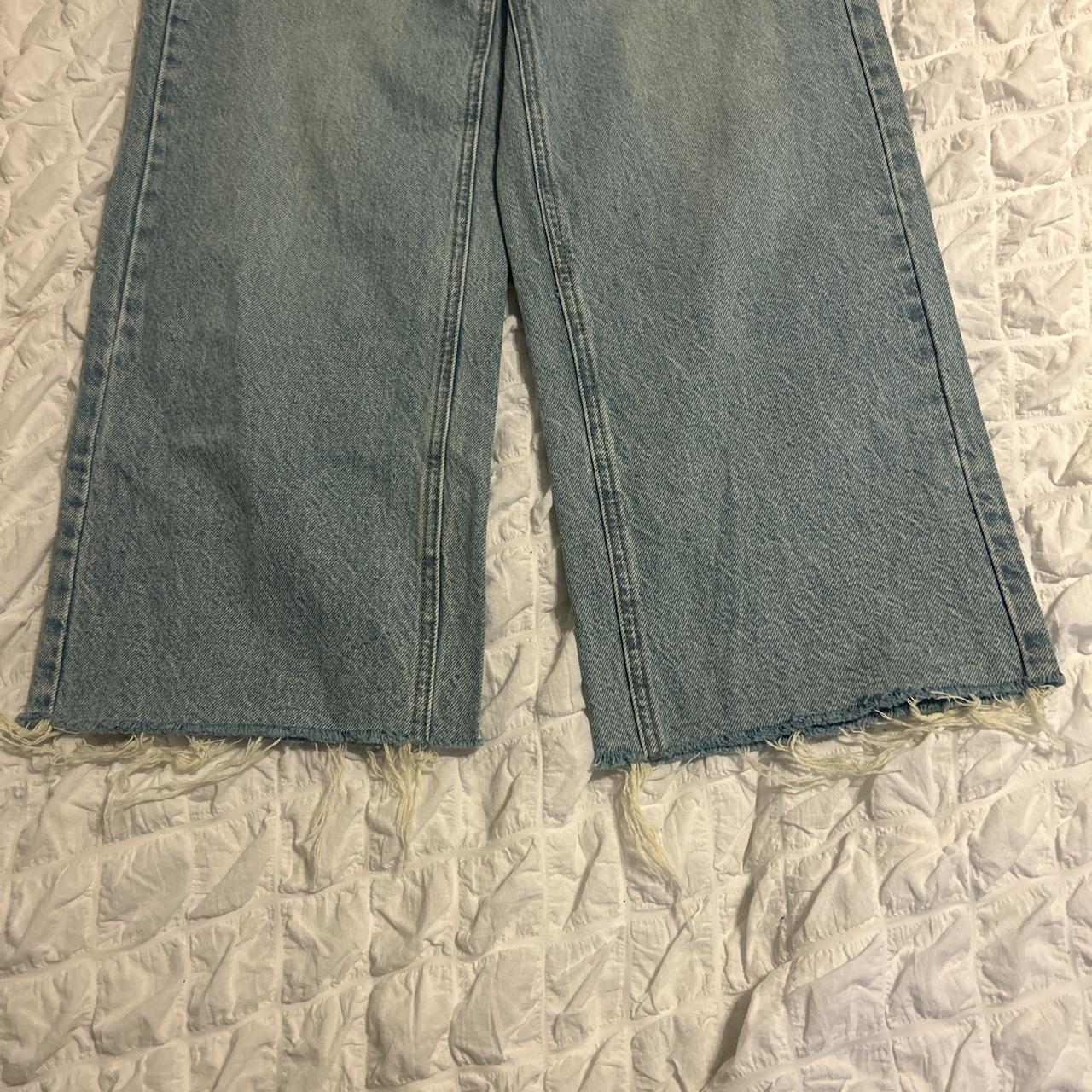 crop wide leg pacsun jeans size 25 def for the short... - Depop