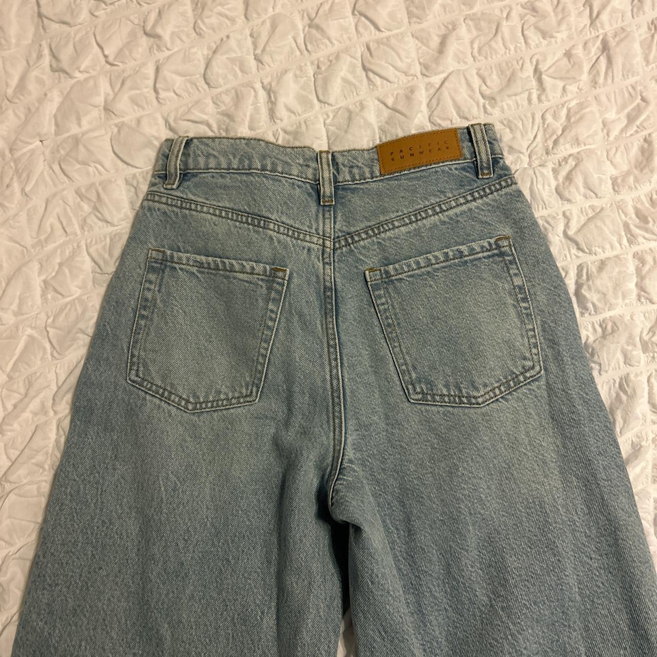 crop wide leg pacsun jeans size 25 def for the short... - Depop