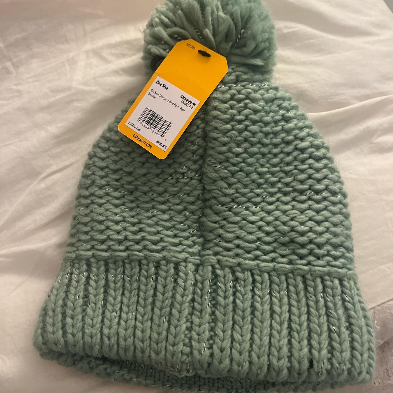 Carhartt Rib Knitt Sherpa-Lined Pom-Pom Depop