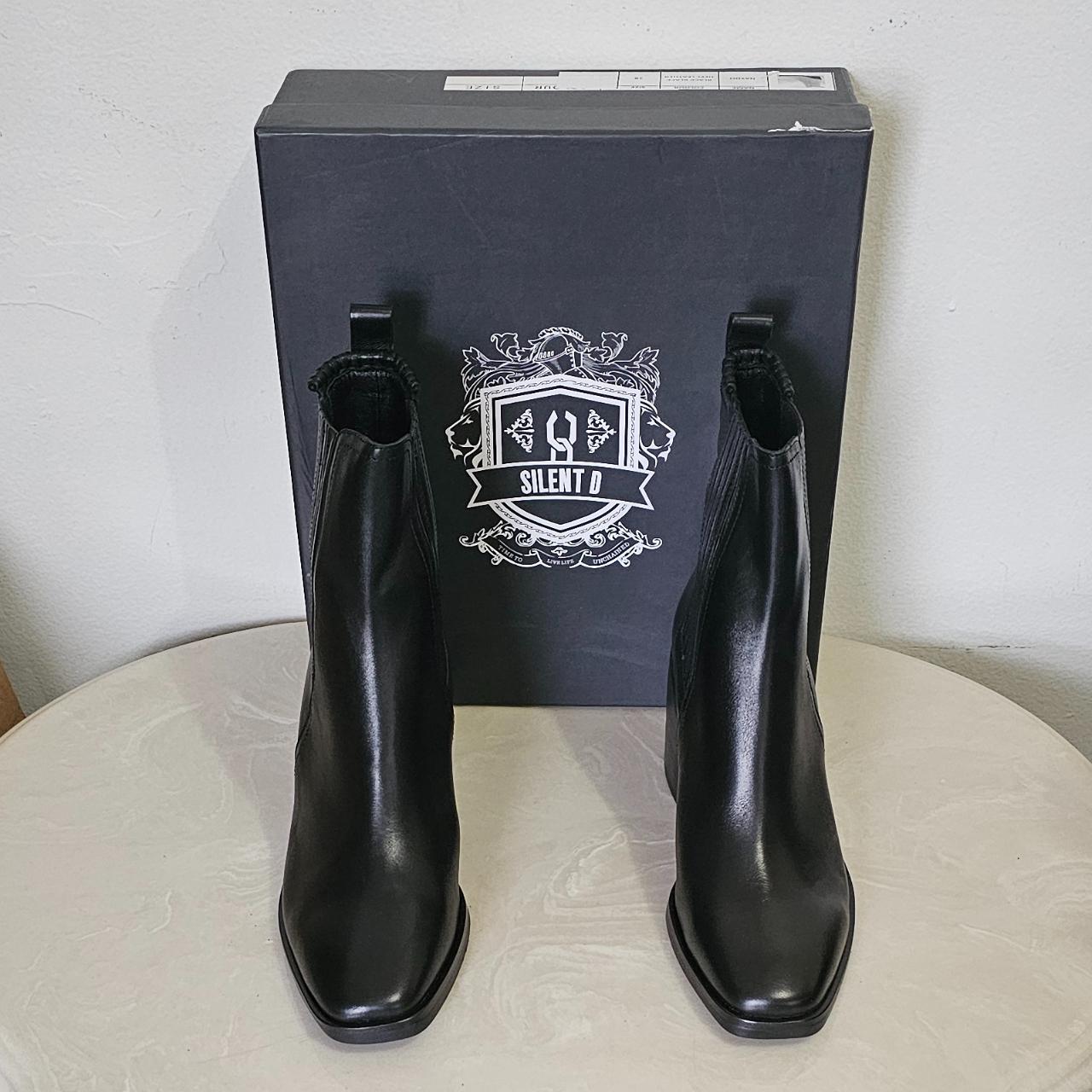 Silent D Naydo Boot Black Heel Leather Women's... Depop