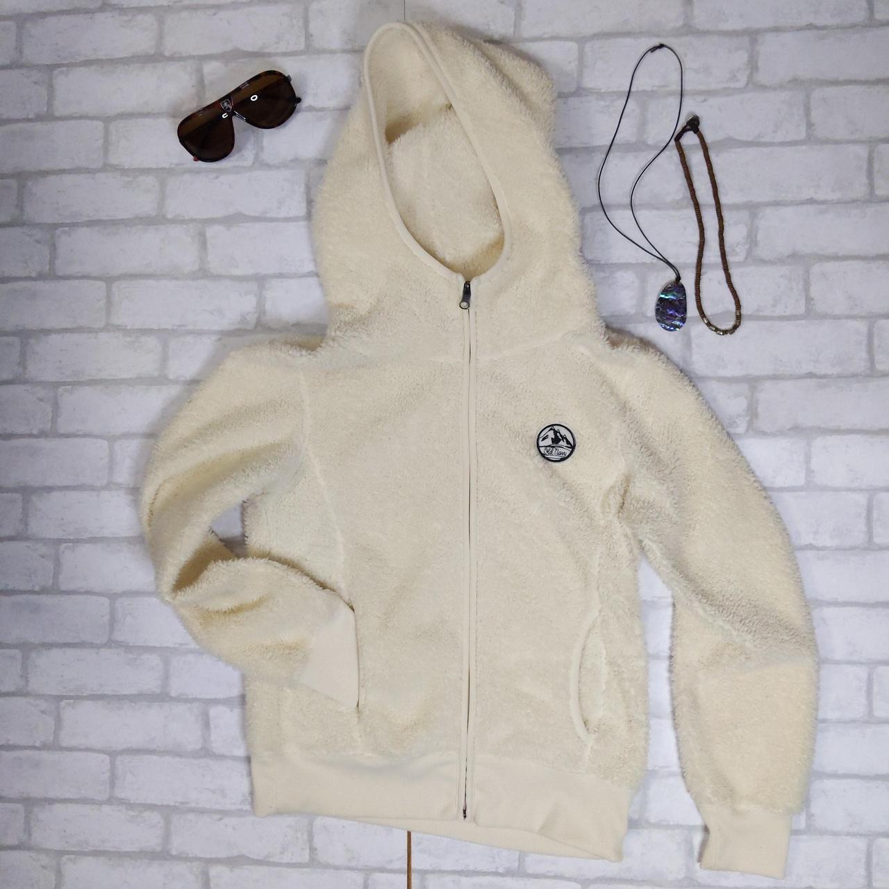 Old navy super comfy fleece hoodie creme womens - Depop