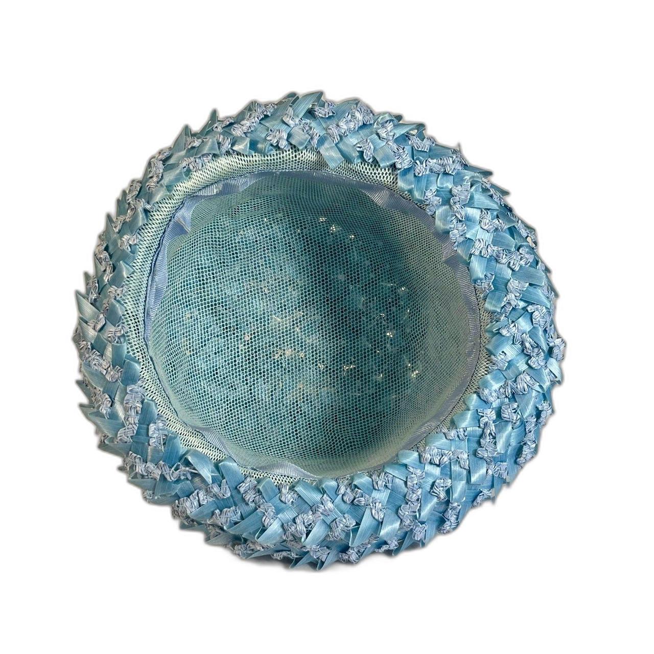 Source Unknown Women's Straw hats - Blue – Vintag… - image 7