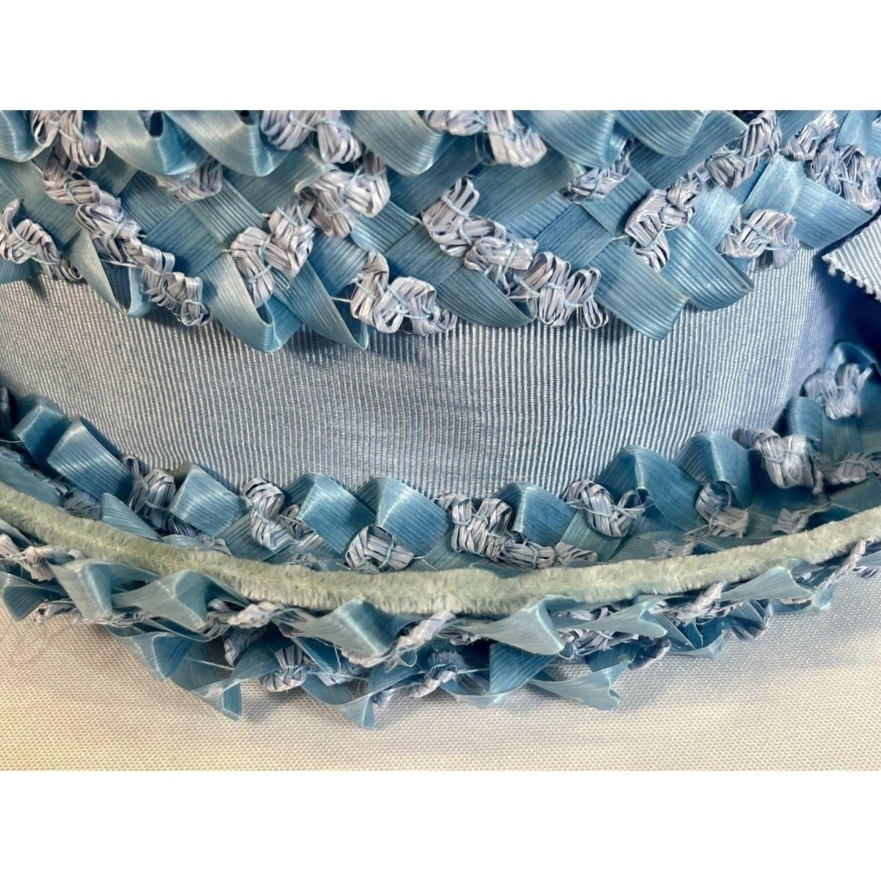 Source Unknown Women's Straw hats - Blue – Vintag… - image 4