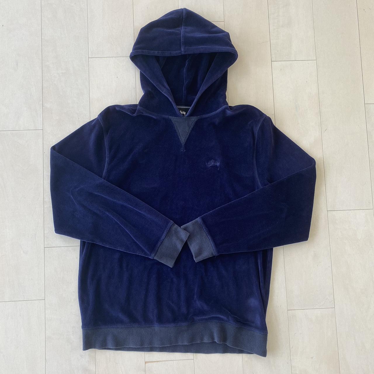 Stussy deals velour hoodie