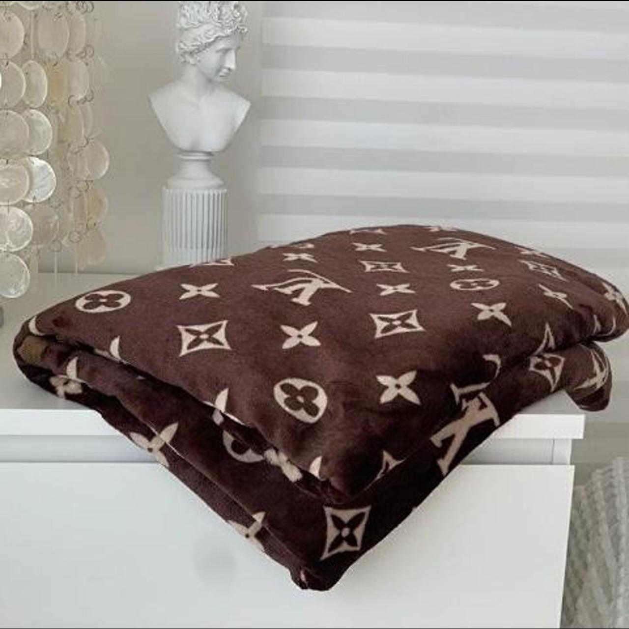 LV Blanket, travel Blanket, luxury throw Comes with... Depop