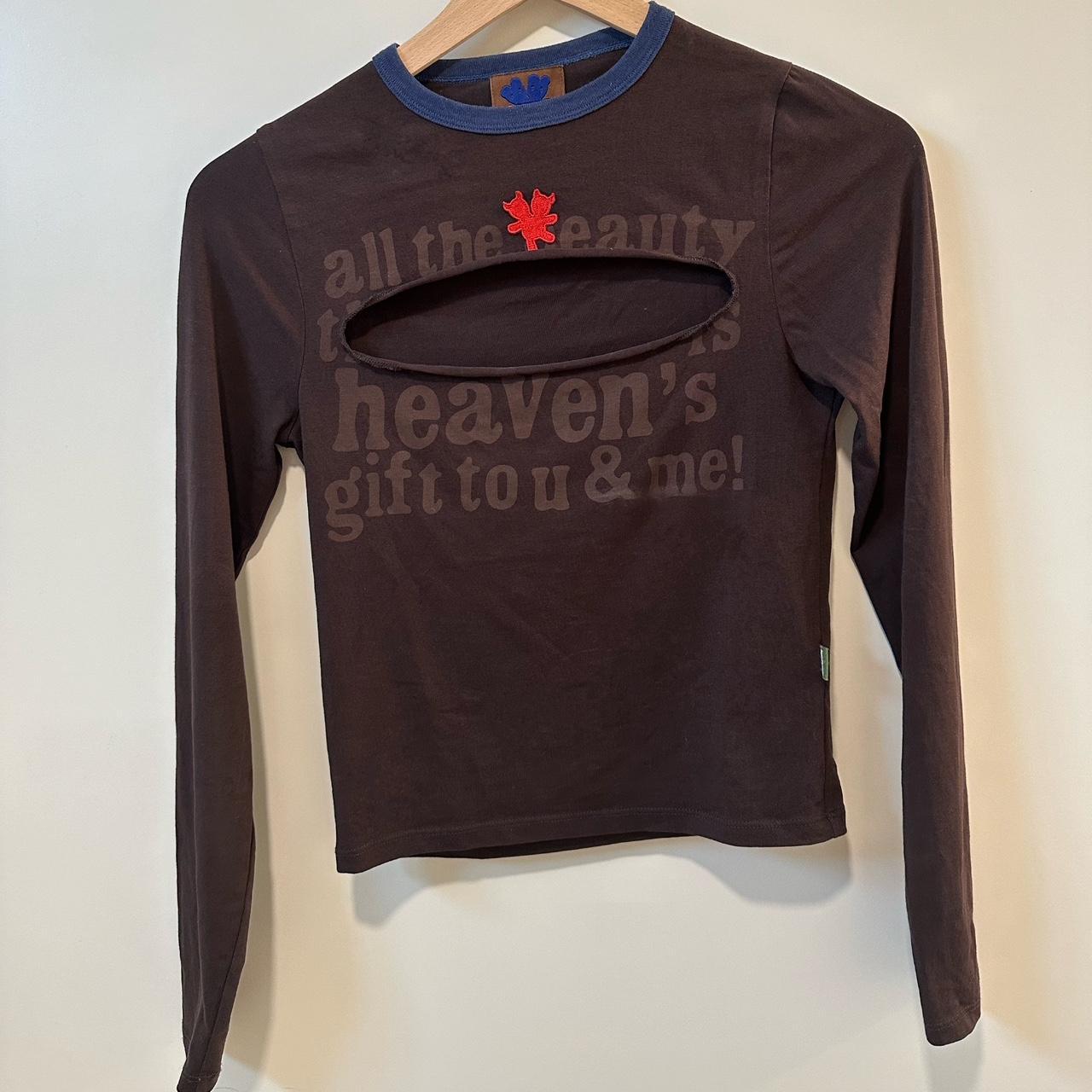 Heaven by Marc Jacobs size XS BROWN LONG SLEEVE | Depop
