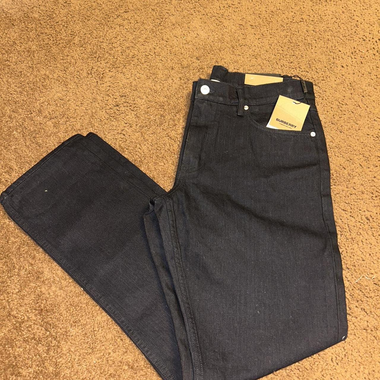 Buy the Burberry Men Gray Straight Jeans 34