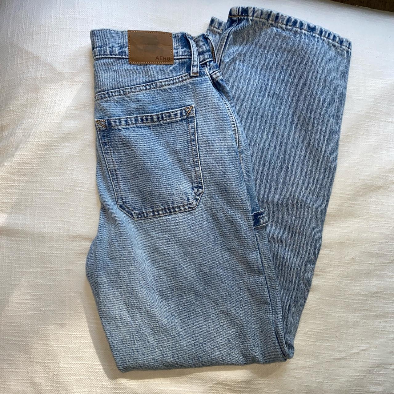 Aeropostale jeans 90s baggy size zero but fits like... - Depop