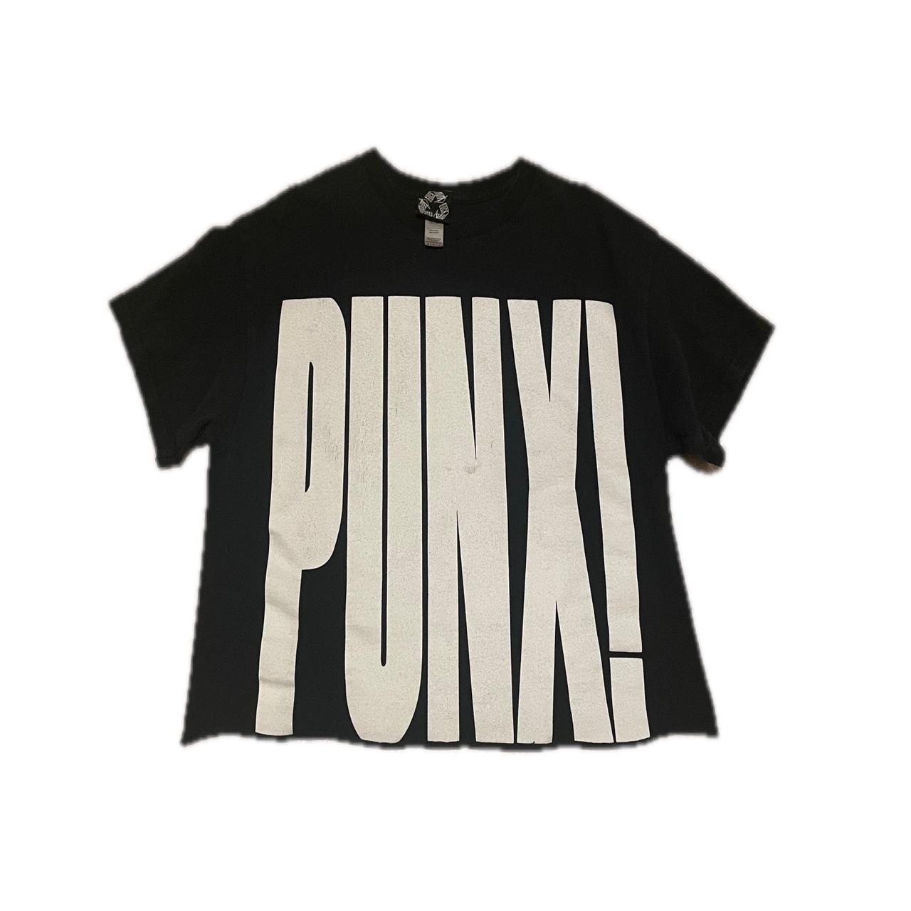 Ilovepunx shirt PUNK! Shirt -womens cropped... - Depop