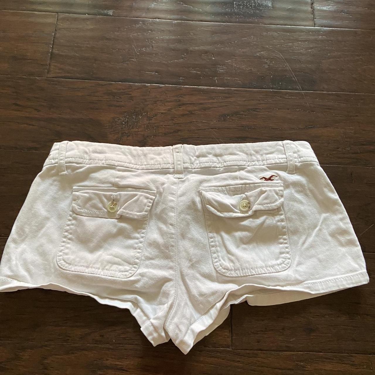 y2k hollister white low rise shorts Depop