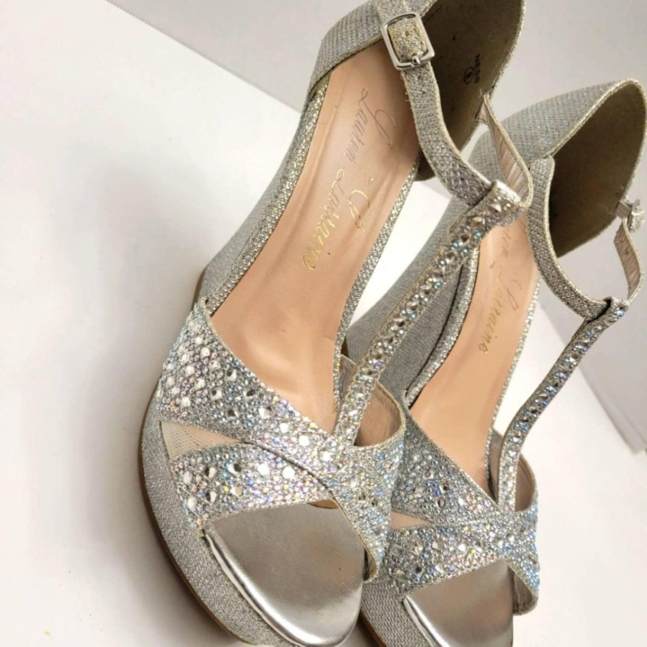 Lauren Lorraine women silver rhinestones with... - Depop