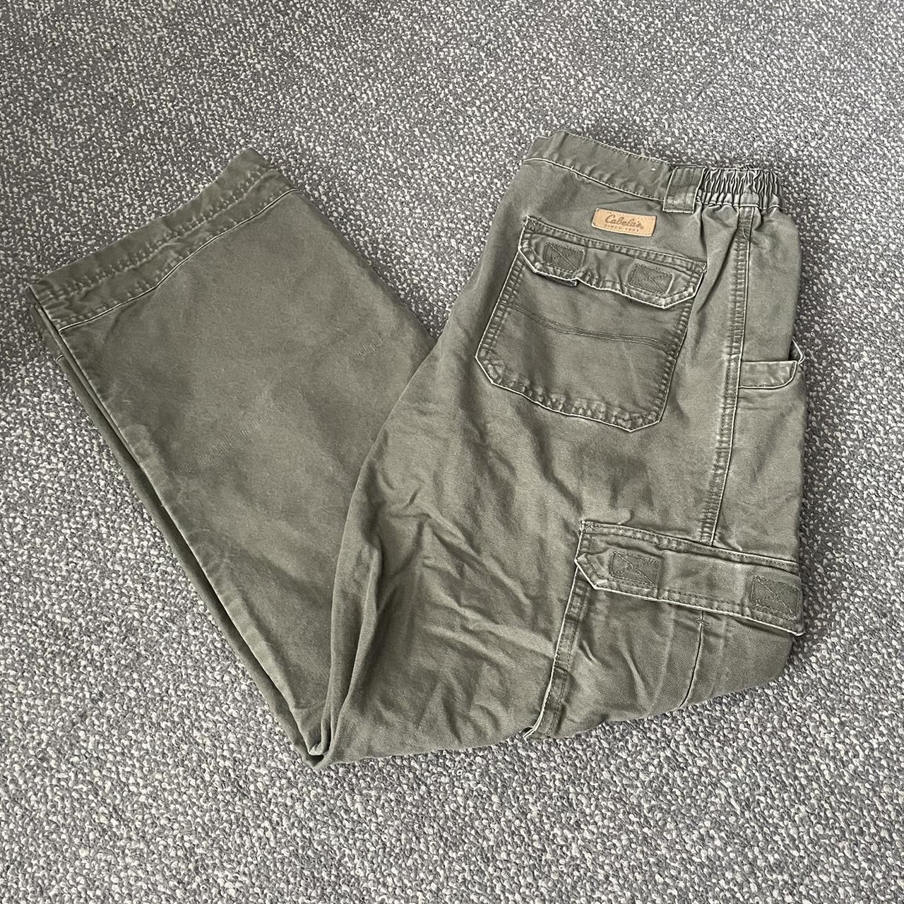 Green Cabela’s Trail Hiker cargo pants. 36x30. In... - Depop