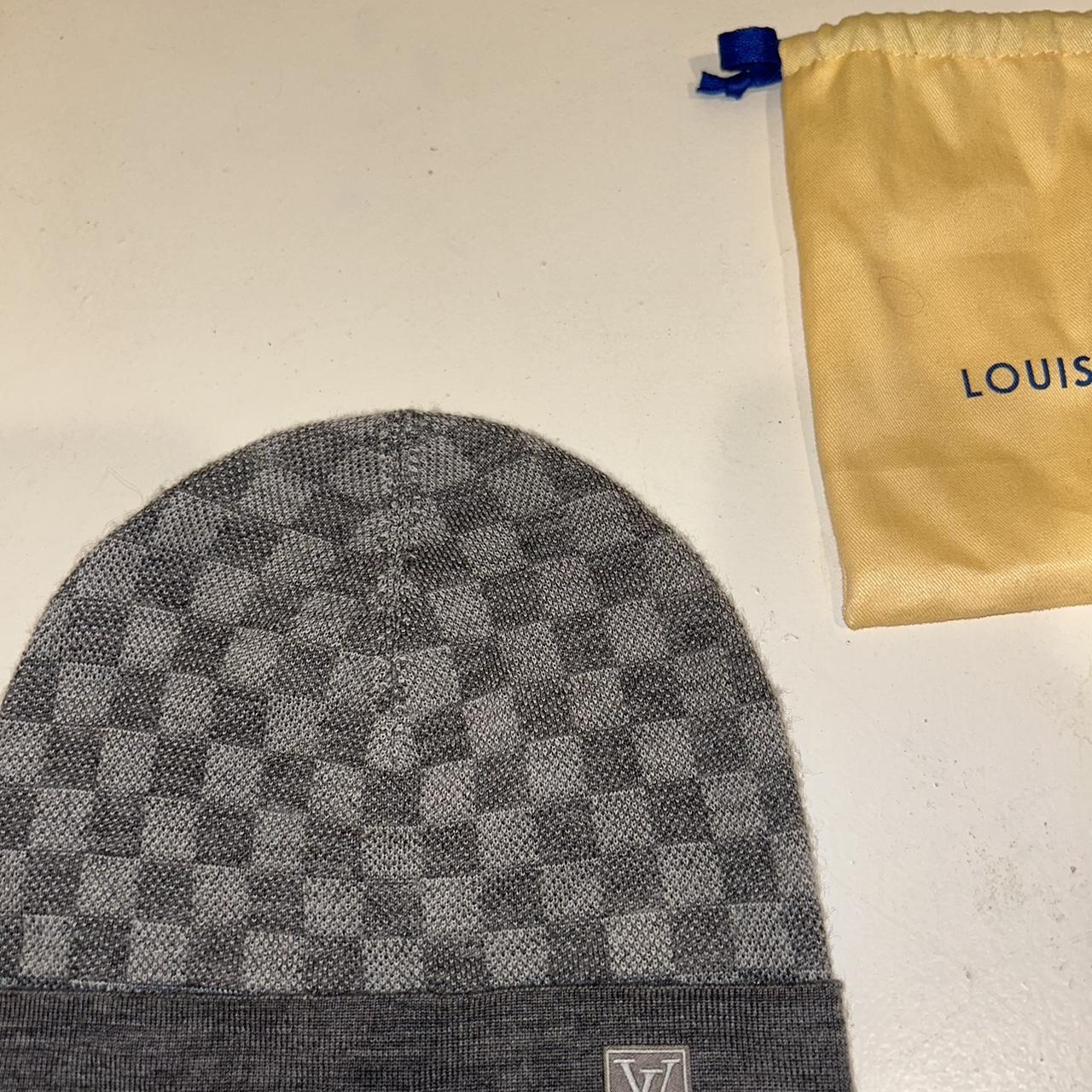 Louis Vuitton damier beanie hat cap lv - Depop