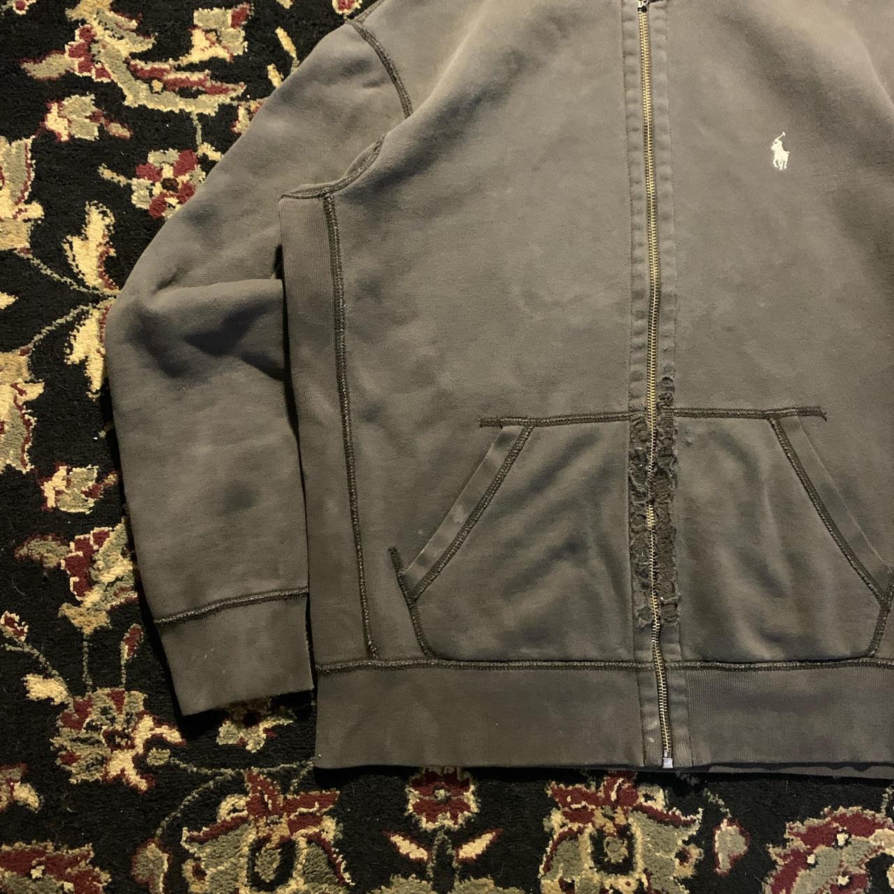 Vintage Grey Polo Thermal Lined Jacket - Size M/L -... - Depop