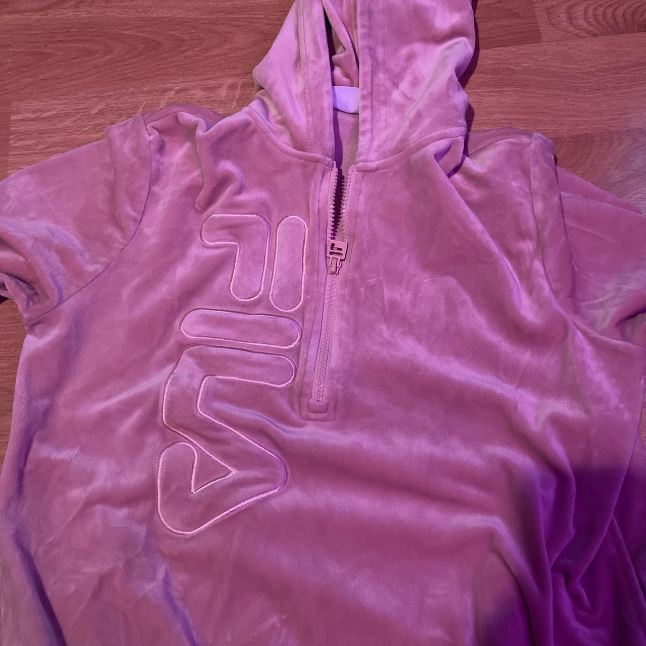 Fila best sale velvet pink