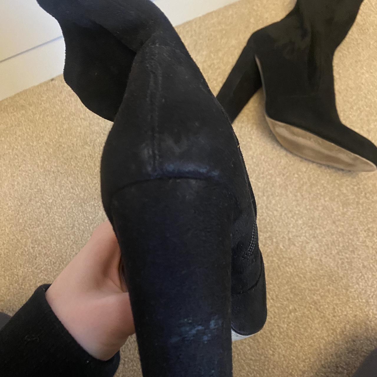 Black Sock Boots Signs of wear shown in images but... Depop