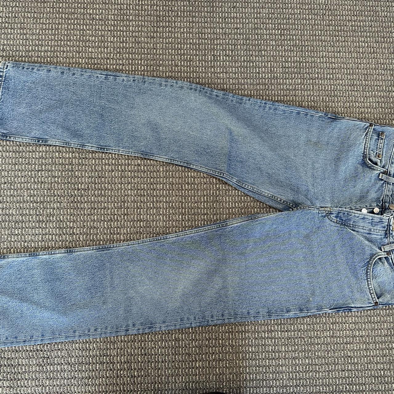 Zara button fly mid wash jeans. Size 31. Inseam 31 Depop