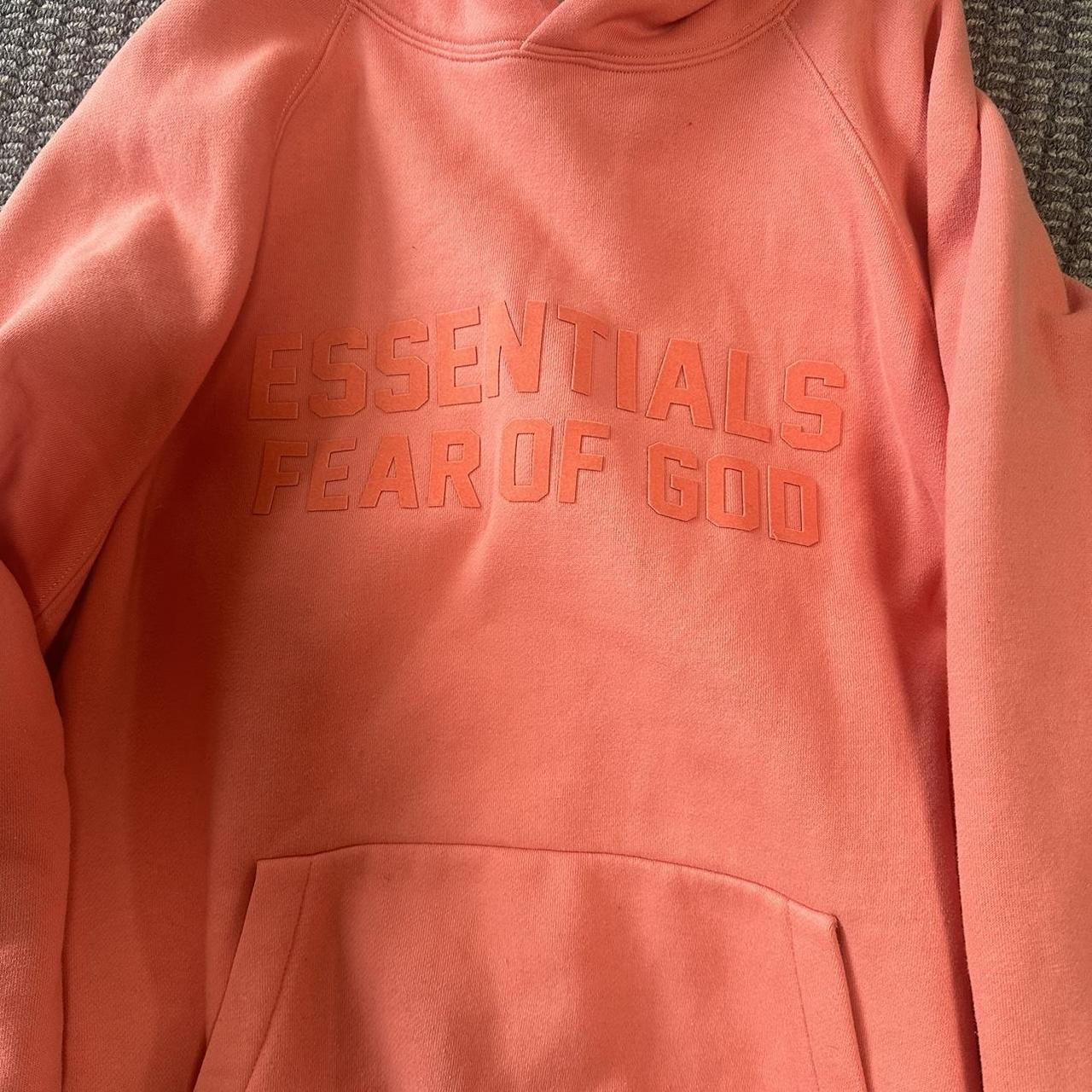 Fear of outlet god orange hoodie