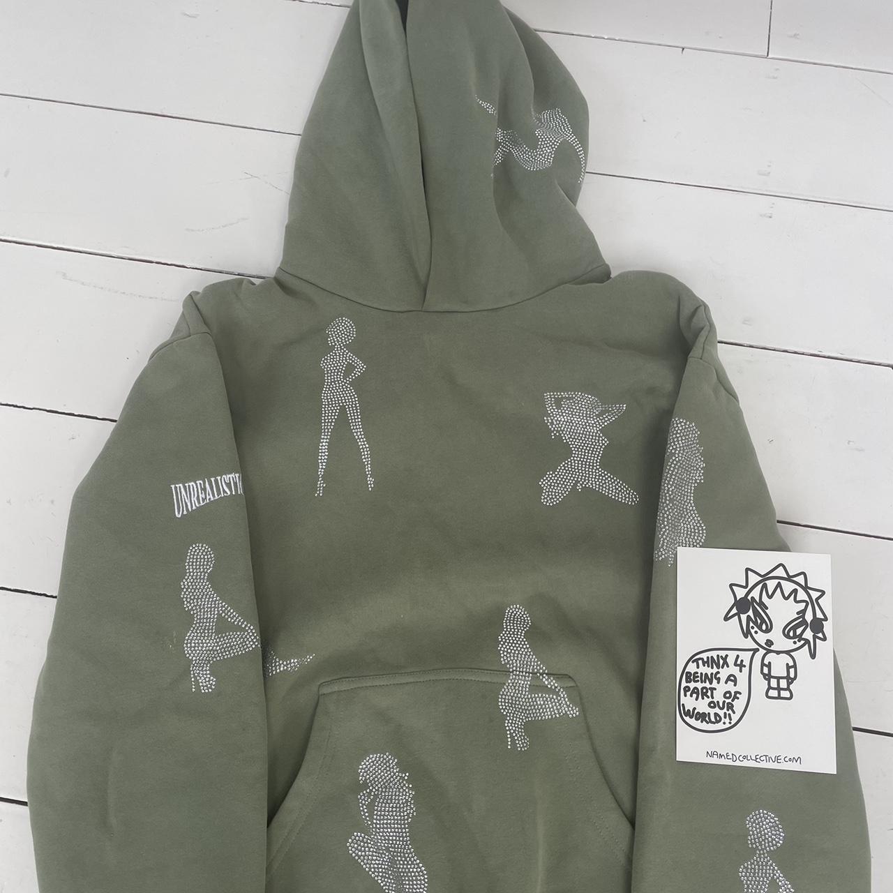UNREALISTIC IDEALS HOODIE LIGHT KHAKI ! XS Depop