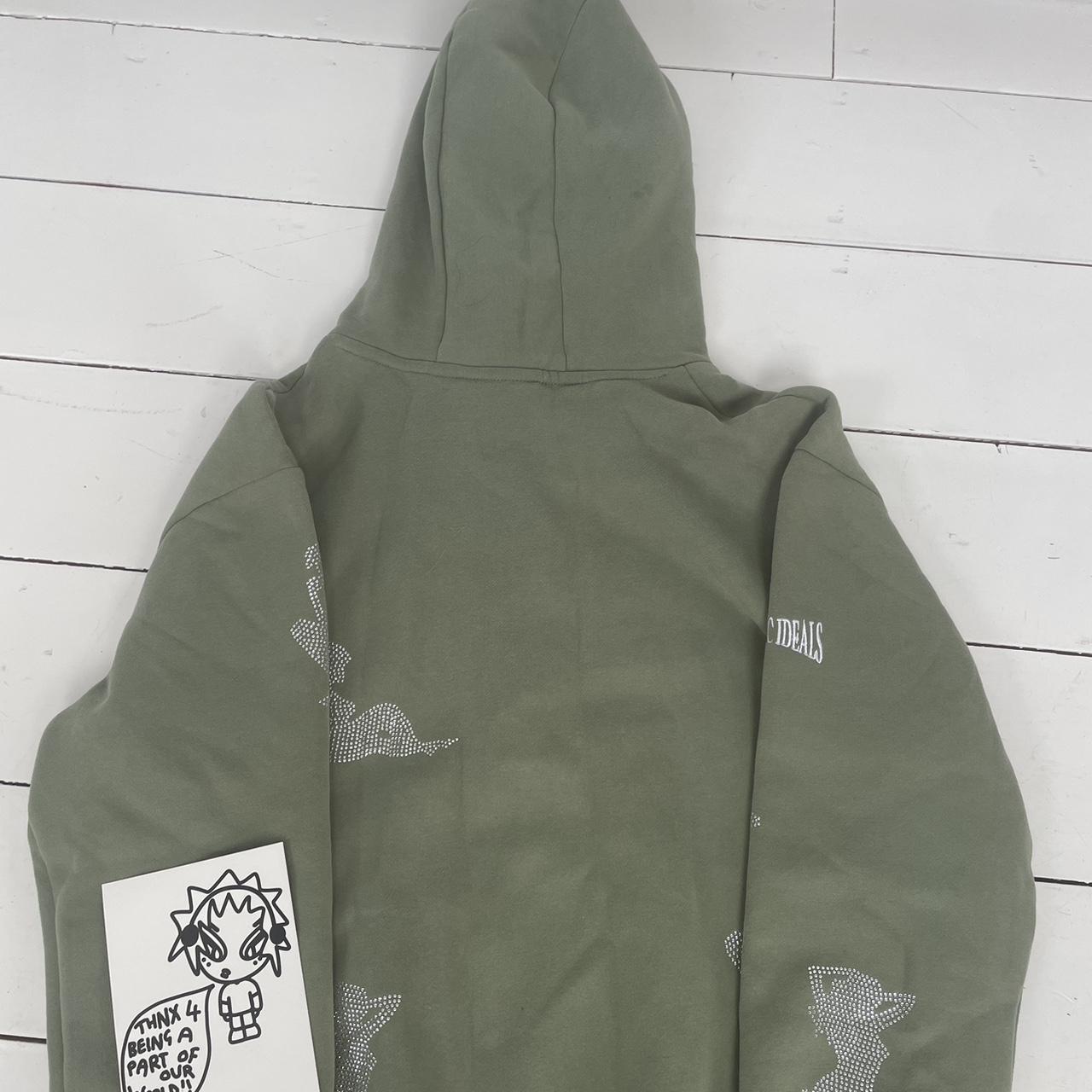 UNREALISTIC IDEALS HOODIE LIGHT KHAKI ! XS Depop